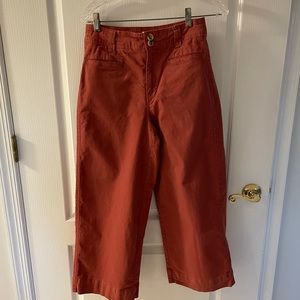 Cropped wide-leg pant